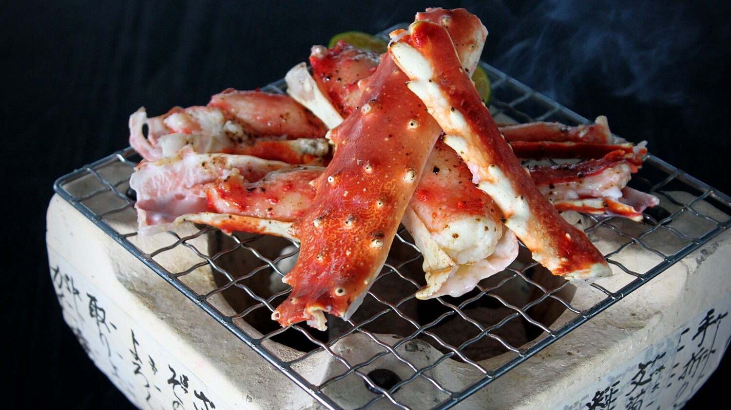 Charcoal Grilled Alaskan King Crab